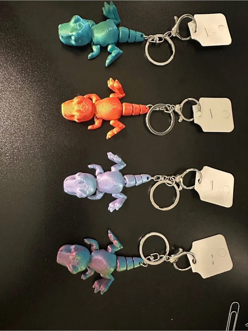 3-D Printed Dinosaur Keychain/Charms